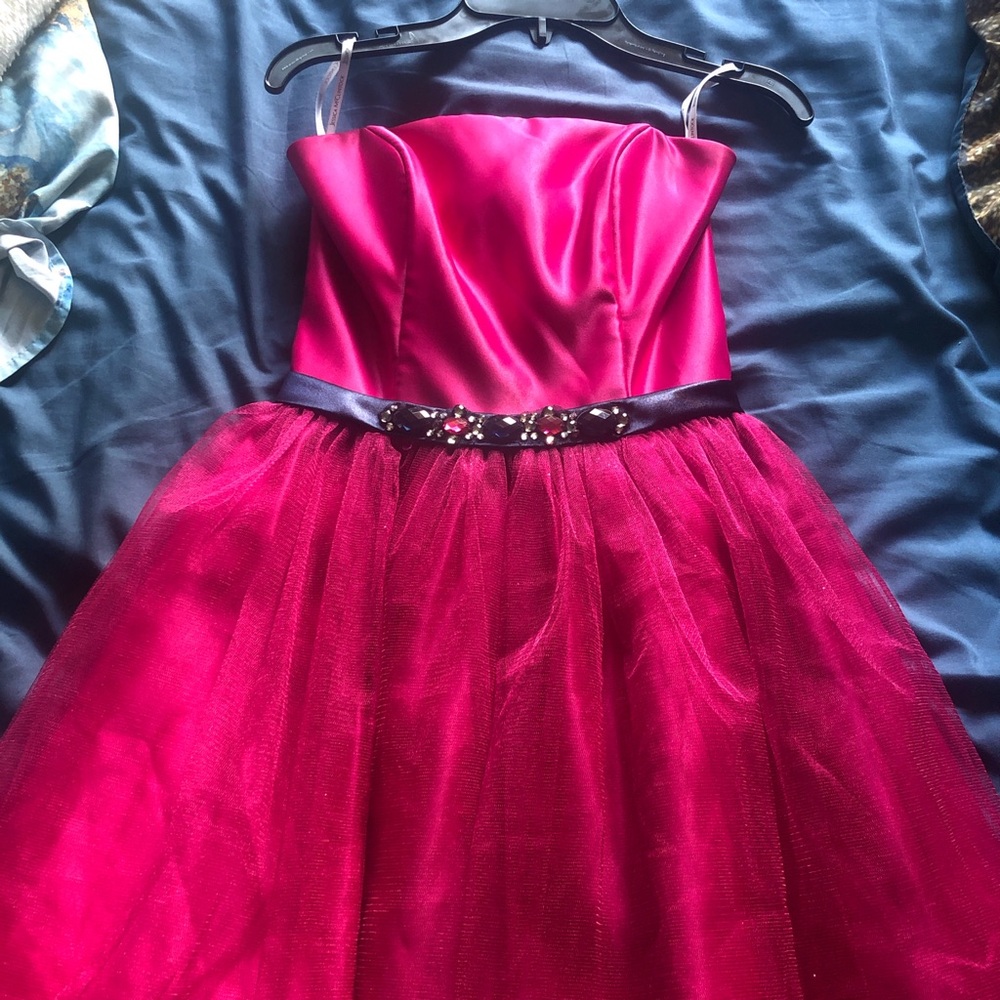 Jessica McClintock tulle & satin dress